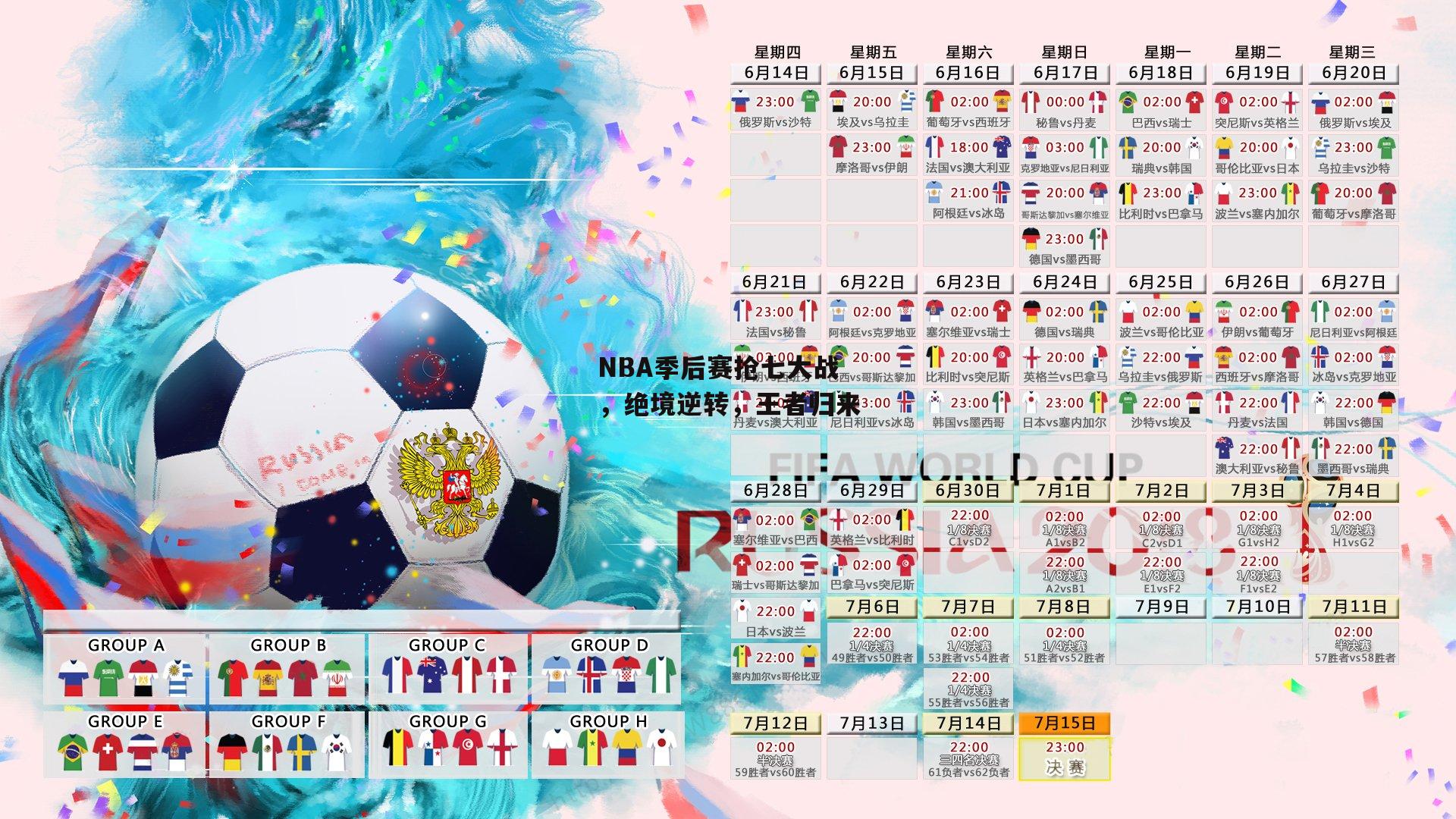 NBA季后赛抢七大战,绝境逆转,王者归来